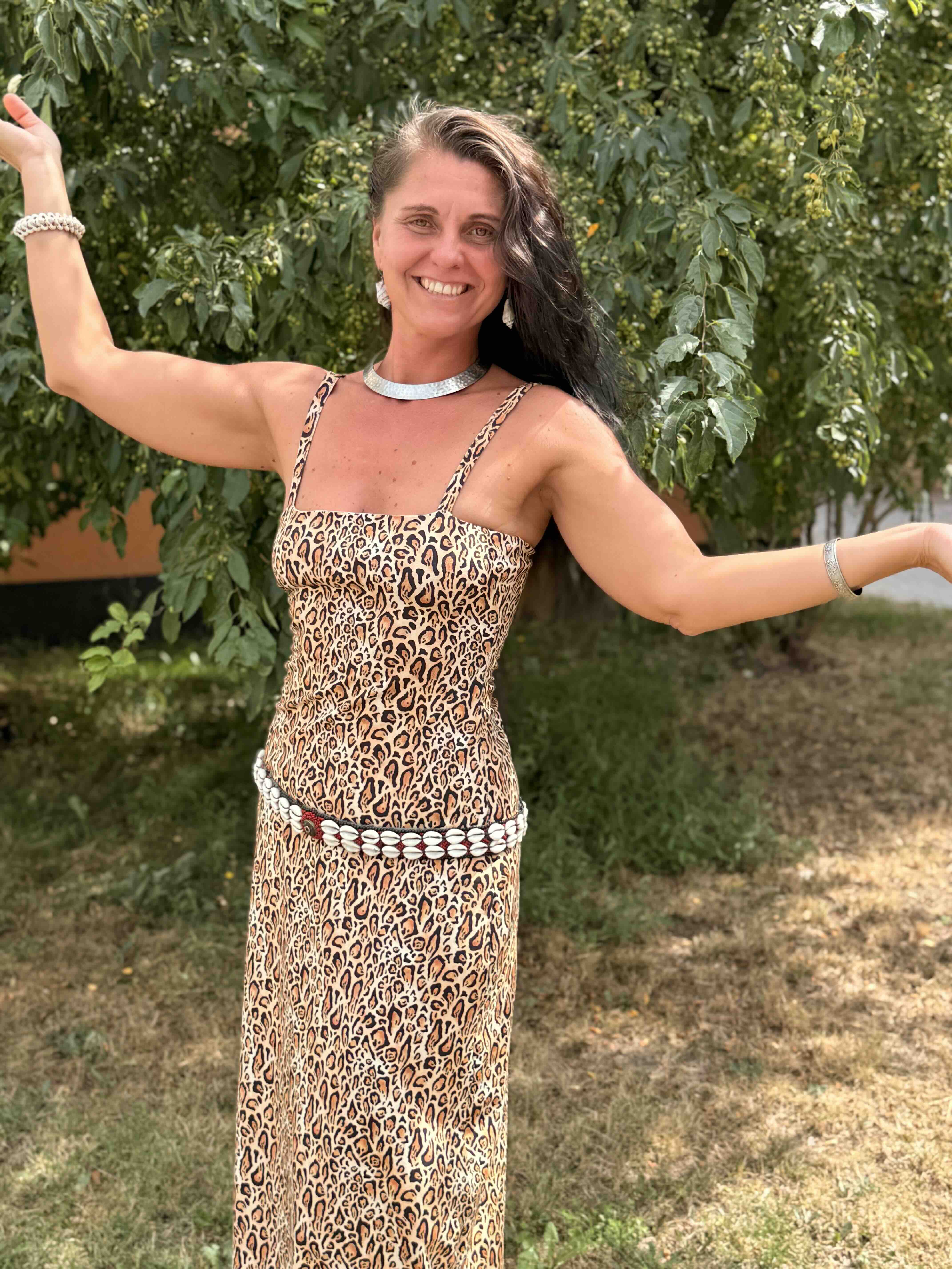 Tunelové sexy šaty – Leopard