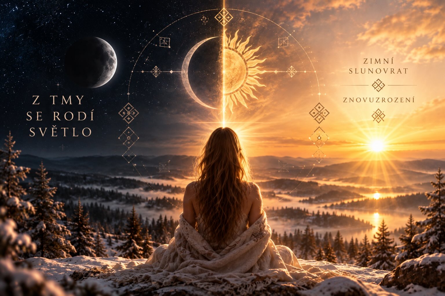 Zimní slunovrat 21.12. – online meditace Wolfica